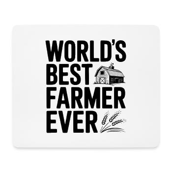 Der beste Bauer aller Zeiten - Mousepad (Querformat) - Weiß - Vorne
