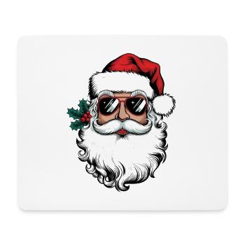 Santa Chill Sonnenbrillen Look - Mousepad (Querformat) - Weiß - Vorne