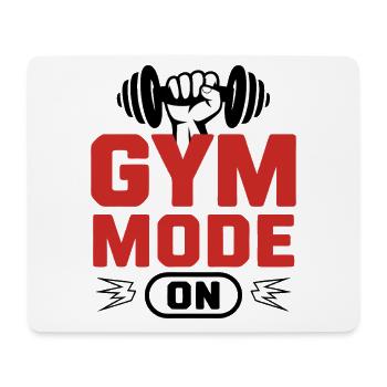 Gym Mode On - Mouse Pad (horizontal) - white - Front