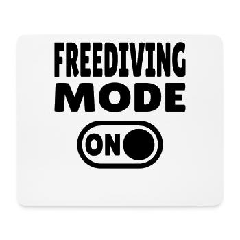 Freediving Mode ON - Diver - Mouse Pad (horizontal) - white - Front