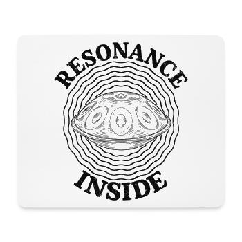 Résonance à l’intérieur du handpan - Tapis de souris (format paysage) - blanc - Devant