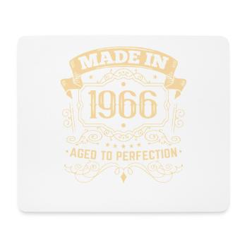 60e anniversaire Vintage 1966 Design - Tapis de souris (format paysage) - blanc - Devant