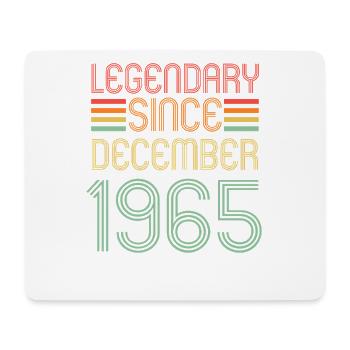 Legendary since December 1965, Retro, Birthday - Mouse Pad (horizontal) - white - Front