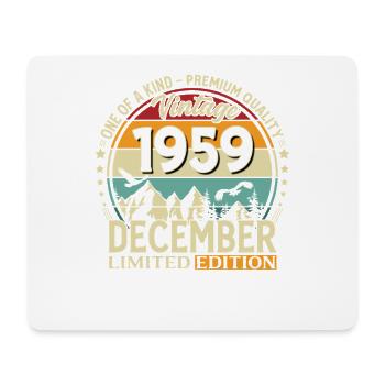 66e anniversaire Millésime décembre 1959 - Tapis de souris (format paysage) - blanc - Devant