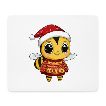 Bee Christmas Xmas - Mouse Pad (horizontal) - white - Front