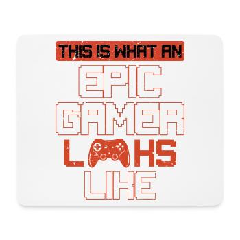This Is What An Epic Gamer Looks Like Console - Mouse Pad (horizontal) - white - Front