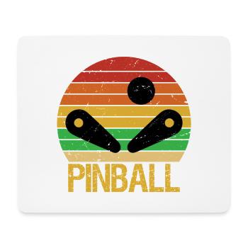 Vintage Pinball Funny Pinballer Machine Flippin - Mousepad (Querformat) - Weiß - Vorne