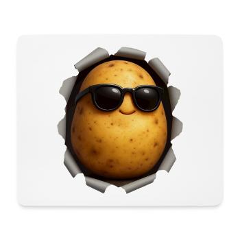 Pomme de terre - Tapis de souris (format paysage) - blanc - Devant