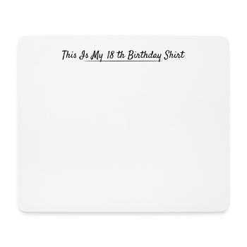 18. Geburtstag 18 Jahre Geburtstag - Mousepad (Querformat) - Weiß - Vorne