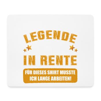 A Legend Goes Into Retirement Saying - Mouse Pad (horizontal) - white - Front