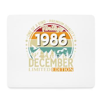 39e anniversaire Millésime décembre 1986 - Tapis de souris (format paysage) - blanc - Devant