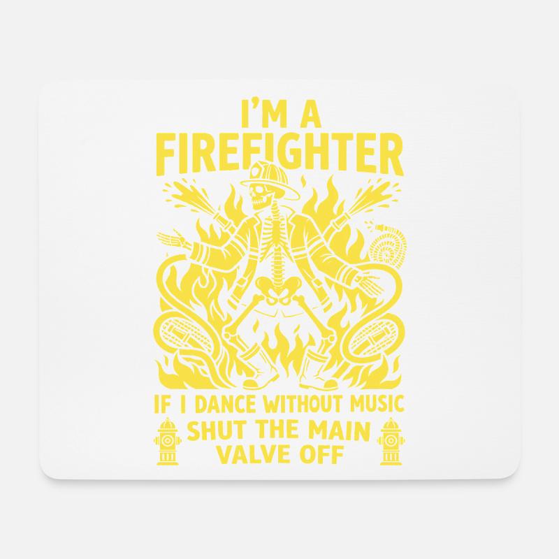 Fire Brigade Dancers: Dance without Music - Mouse Pad (horizontal) - white