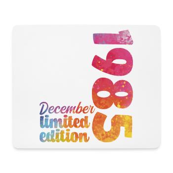 December 1985 Birthday Gift - Mouse Pad (horizontal) - white - Front