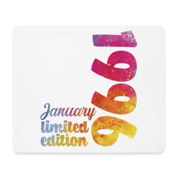 January 1996 Birthday Gift - Mouse Pad (horizontal) - white - Front