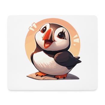 Puffin Papageientaucher - Mousepad (Querformat) - Weiß - Vorne