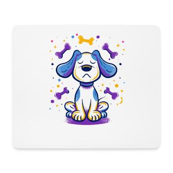 Proud Puppy Bone Accent - Mouse Pad (horizontal) - white - Front