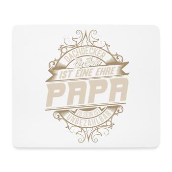 Papa couvreur - Tapis de souris (format paysage) - blanc - Devant
