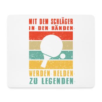 Tischtennisspieler Geschenke Tischtennis Outfits - Mousepad (Querformat) - Weiß - Vorne