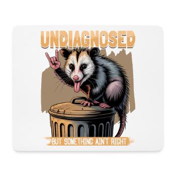 Funny Opossum - Mouse Pad (horizontal) - white - Front
