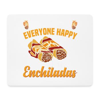 Plat de repas de cuisine mexicaine pour amateurs d’enchiladas - Tapis de souris (format paysage) - blanc - Devant