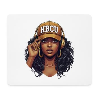 HBCU – African Roots Black Excellence Pride - Mouse Pad (horizontal) - white - Front