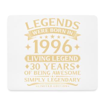 Vintage 1996 Vintage Born 30th Birthday - Mouse Pad (horizontal) - white - Front