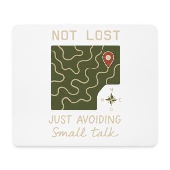 Women's solo hiker empowerment trail - Mouse Pad (horizontal) - white - Front