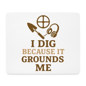 Introverted metal detector hobbyist - Mouse Pad (horizontal) - white - Front