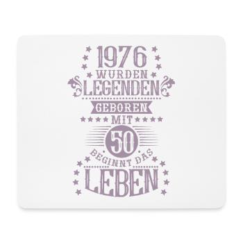 Légende des proverbes d’anniversaire vintage 1976 - Tapis de souris (format paysage) - blanc - Devant