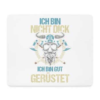 Mittelalter Schildwall Mittelaltermarkt Wikinger - Mousepad (Querformat) - Weiß - Vorne