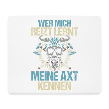 Mittelalter Schildwall Mittelaltermarkt Wikinger - Mousepad (Querformat) - Weiß - Vorne