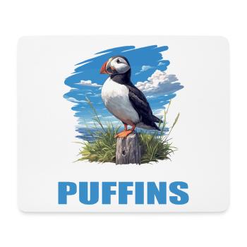 Puffin Papageientaucher - Mousepad (Querformat) - Weiß - Vorne