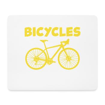 Too many bikes, no one ever said - Mouse Pad (horizontal) - white - Front