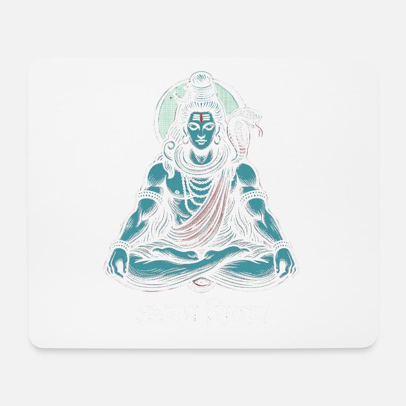 Über Namah Shivaya - Mousepad (Querformat) - Weiß