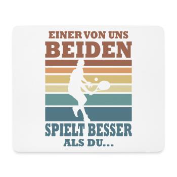Tennis Player Gifts Tennis Sayings Outfits - Mouse Pad (horizontal) - white - Front