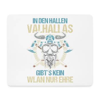 Mittelalter Schildwall Mittelaltermarkt Wikinger - Mousepad (Querformat) - Weiß - Vorne