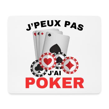 I Can't I Have Poker Gift - Mouse Pad (horizontal) - white - Front