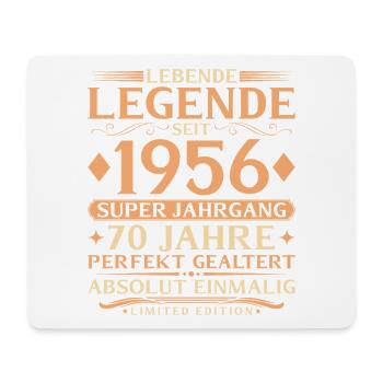 Baujahr 1956 Super Jahrgang 70. Geburtstag - Mousepad (Querformat) - Weiß - Vorne