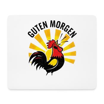 Rooster Good morning - Mouse Pad (horizontal) - white - Front