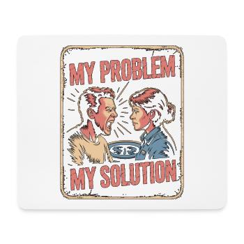 MRI Tech My Problem My Pictogram Mom Radiologist - Mousepad (Querformat) - Weiß - Vorne