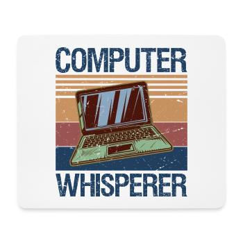 Computer Whisperer Shirt IT Tech Support Nerds - Mousepad (Querformat) - Weiß - Vorne