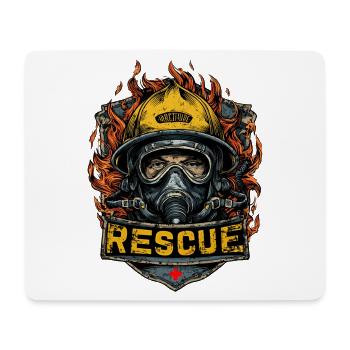 Feuerwehrmann Feuerwehr Wehr Rescue - Mousepad (Querformat) - Weiß - Vorne