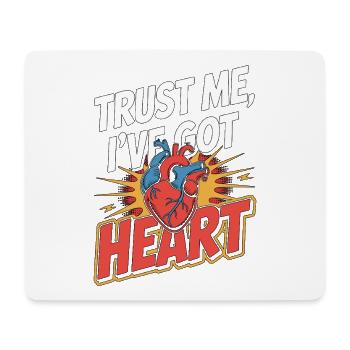 Cardiac Tech Trust Me I've Got Heart Echo Tech - Mousepad (Querformat) - Weiß - Vorne