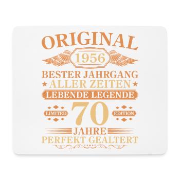 1956 Vintage Perfectly Aged 70th Birthday - Mouse Pad (horizontal) - white - Front