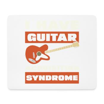 Syndrome d’acquisition de guitare - Tapis de souris (format paysage) - blanc - Devant
