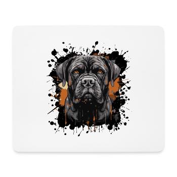 Splash of Color Bulldog Portrait - Mouse Pad (horizontal) - white - Front