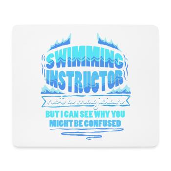 Swimming instructor - Mouse Pad (horizontal) - white - Front