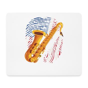 American saxophone player Saxophonist - Mouse Pad (horizontal) - white - Front