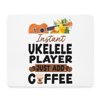 Hawaiian Ukulele Uke Coffee - Mouse Pad (horizontal) - white - Front