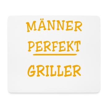 Griller Grillen - Mousepad (Querformat) - Weiß - Vorne